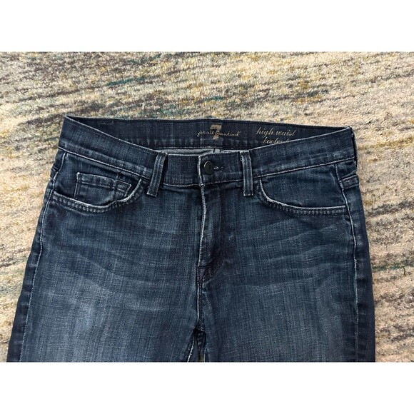 7 For All Mankind High Waist Boot Cut Jeans Women's 28 Medium Wash - Picture 3 of 10